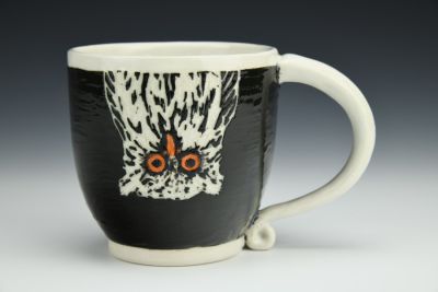 Right Side Up, Up Side Down Owl Mug