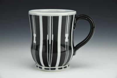 Black and White Columnar Cup
