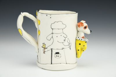 Ms. Patchy's Household- Sculpted Mug