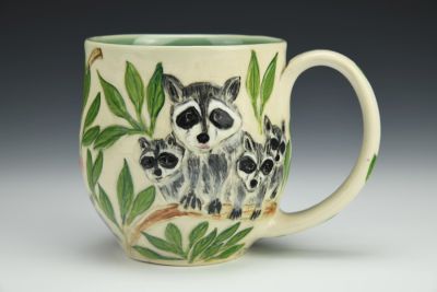 Woodpeckers, Raccoons, and Opossum Mug