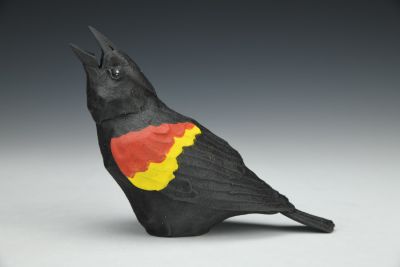 Singing Red-winged Blackbird