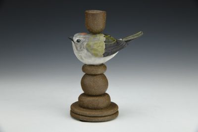 Ruby-crowned Kinglet Candlestick