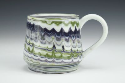 Purple/Green Facet Mug