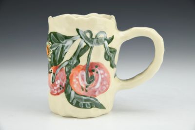 Cherry Portrait - Coil Built Mug