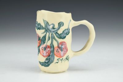 Cherry Season - Coil Built Espresso Mug