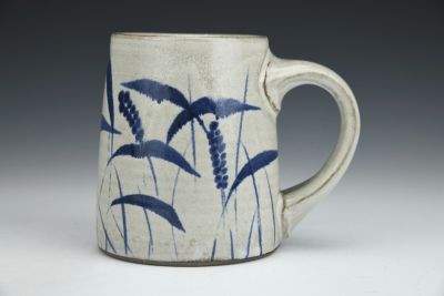 Mug with Grass Brushworks