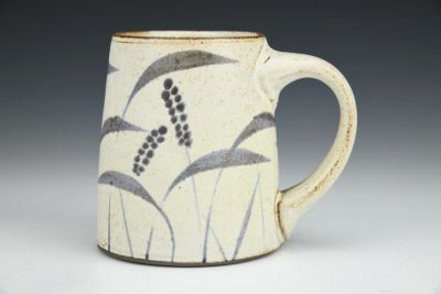 Mug with Grass Brushworks