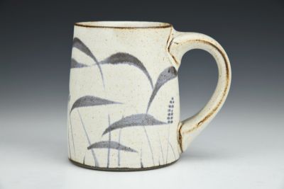 Mug with Grass Brushworks