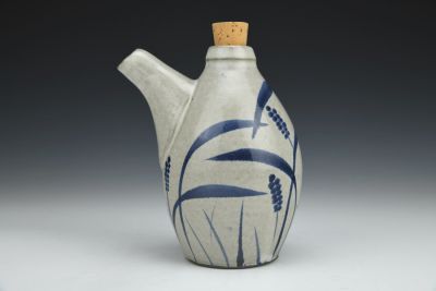 Sauce Bottle with Grass Brushworks