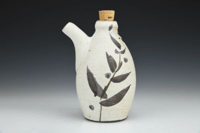 Sauce Bottle with Grass Brushworks