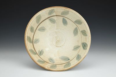 Pasta Bowl with Vine Brushworks