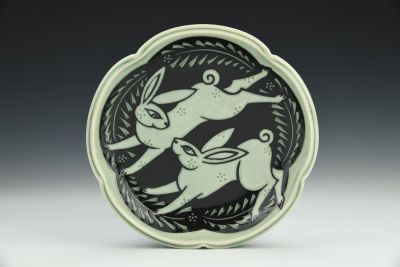 Bunnies in Love Plate