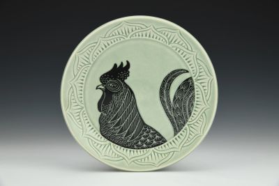 Rooster Plate