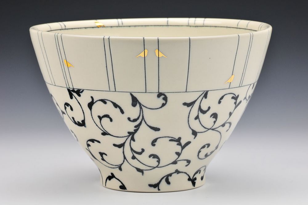 Ivy and Birds Bowl