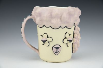 Flower-Eyed Poodle Love Mug