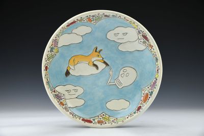 It's Fine - Fox and Skull Low Bowl