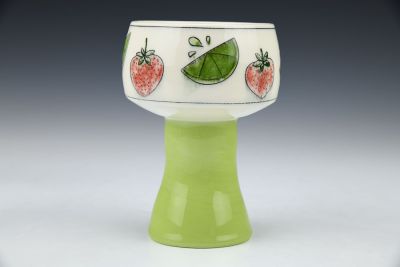 Strawberry Lime Stemmed Cup