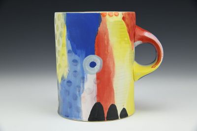 Finger Painted Cup with No Flower