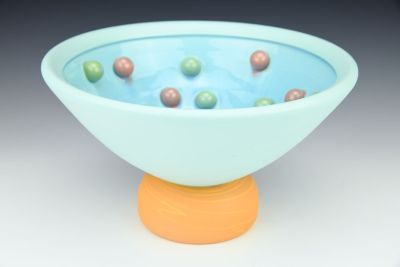 Blue Fruit Bowl