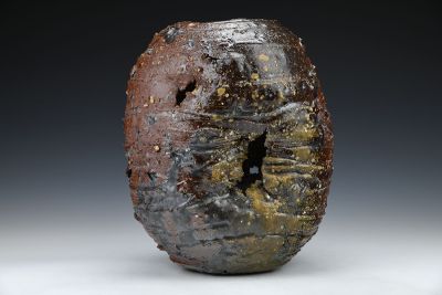 Wood Fired Sculptural Vase