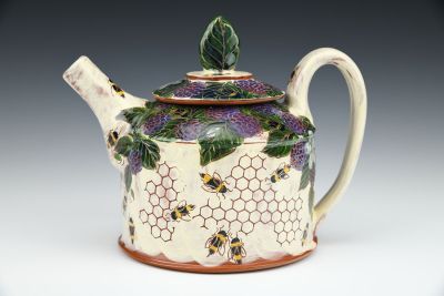 Blackberries and Bees Teapot
