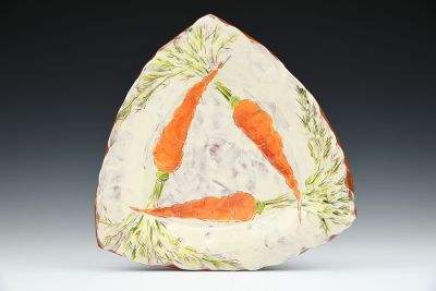 Medium Carrot Triangle Plate
