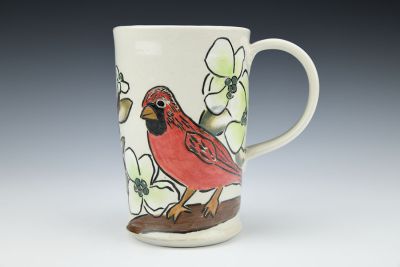 Dogwood and Cardinal: Large Mug