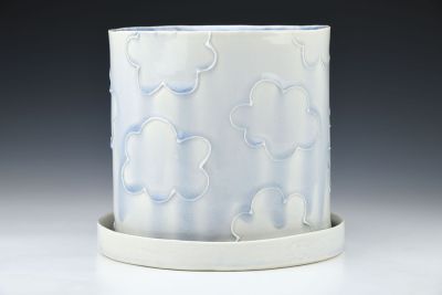 Large Cloud Planter with Tray