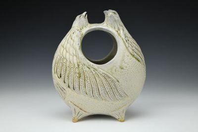 Two Falcons Vase