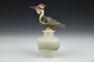 Pileated Woodpecker Perfume Bottle