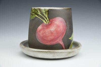 Tumbling Beets Planter with Tray