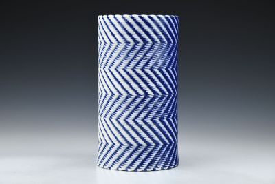 Cobalt Twill Vase
