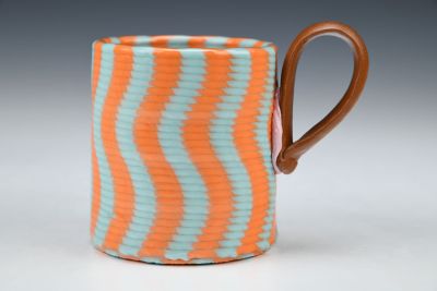 Orange and Blue Sine Mug