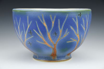 Small Serving Bowl with Murmurations