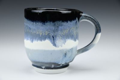 Black, Blue and White Mug