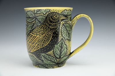 Crow and Poison Ivy Mug
