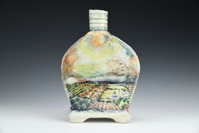 Flocks Over Pines and Pastures Vase