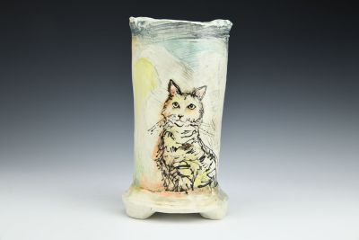 Cats Vase