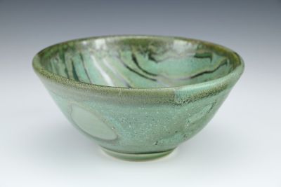 Bowl with Green Stripes
