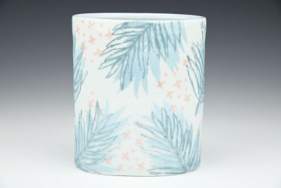 Parlor Palm Oval Vase