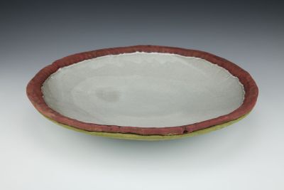 Large Green and Red Platter