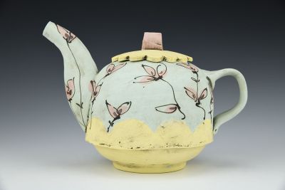 Flowered Teapot