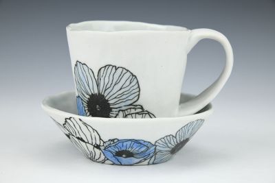 Anemone Cup and Saucer