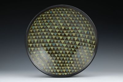 Triangles Shallow Bowl