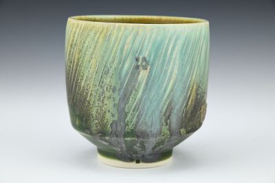 Textured Green Cup