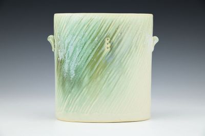 White Oval Vase