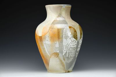 Orange Bunny Saints Vase