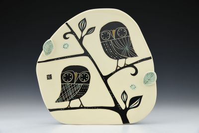 Owls on the Tree Plate