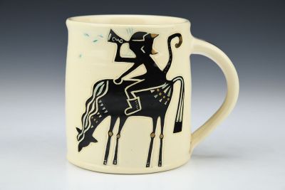 Cat on the Horse Mug