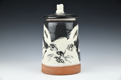 Covered Jar with Animals